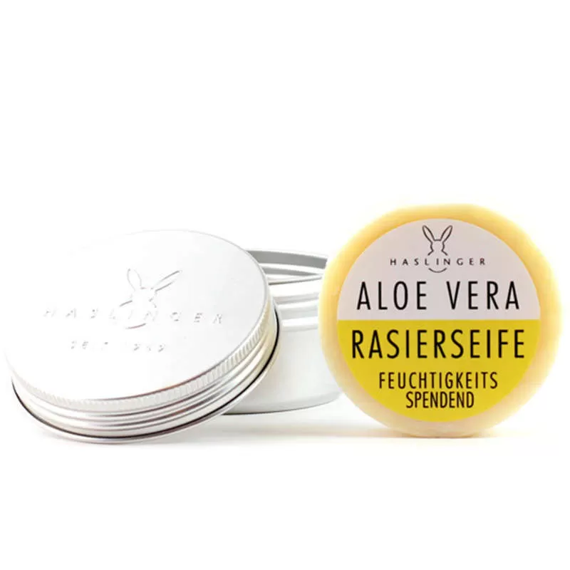 Savon a Barbe à l'Aloe Vera en Boite - Haslinger