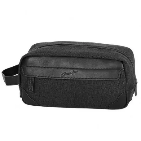 Trousse de Toilette en Cuir et Toile Safari - Gérard Henon