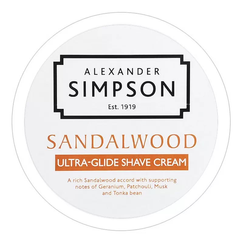 Crème à Raser "Sandalwood" - Simpsons
