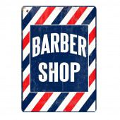 Plaque Émaillée pour Barbershop Vintage