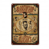 Plaque Émaillée pour Barbershop "Classics"