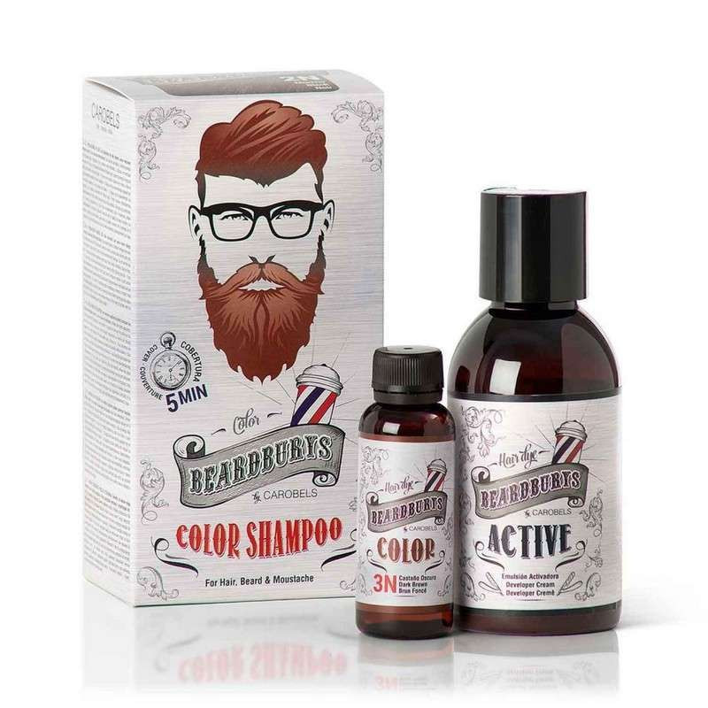 Coloration pour Barbe et Cheveux "Brun Foncé" - Beardburys