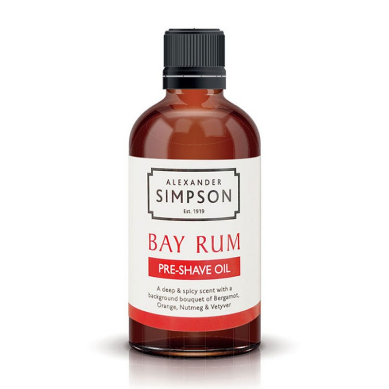 Huile de Pré-Rasage "Bay Rum" - Simpsons