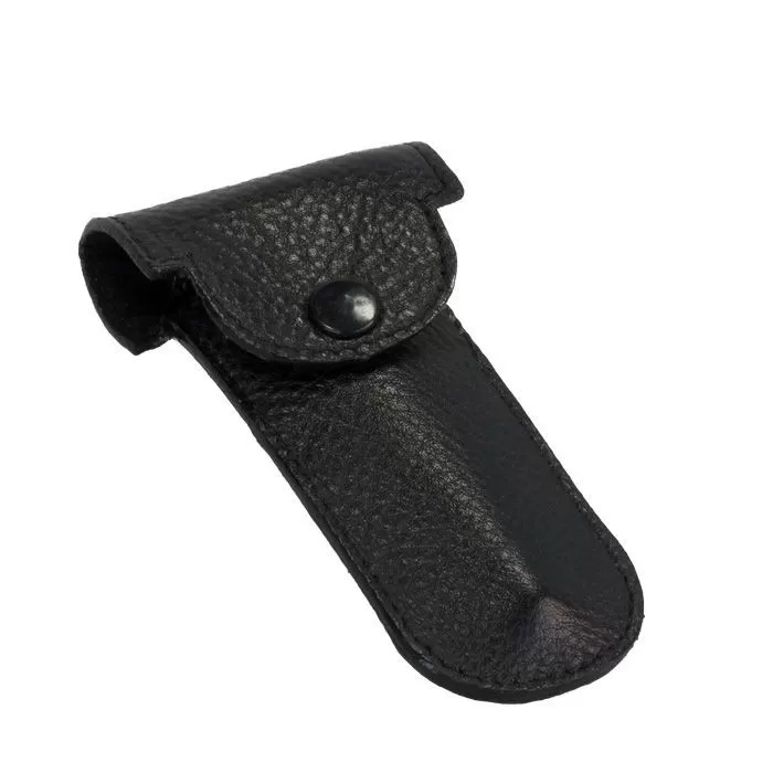 Pochette cuir noir pour rasoir de sureté - Parker