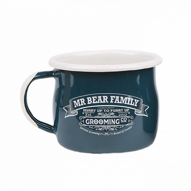 Mug de Rasage en Email Bleu - Mr Bear Family