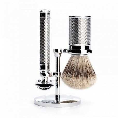 MERCURE / DOVO Solingen Set de Rasage Rasoir Blaireau Poils Pointes