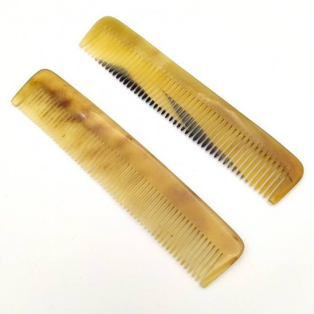 Peigne Râteau pour Cheveux Barbe et Moustache en Corne - Sélection RC