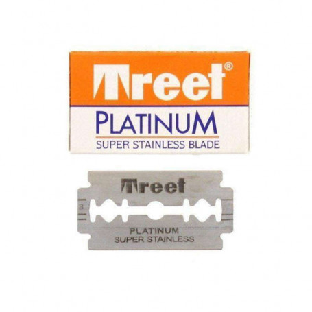 Lames de Rasoir Treet "Platinum Super Stainless" - Boîte de 10