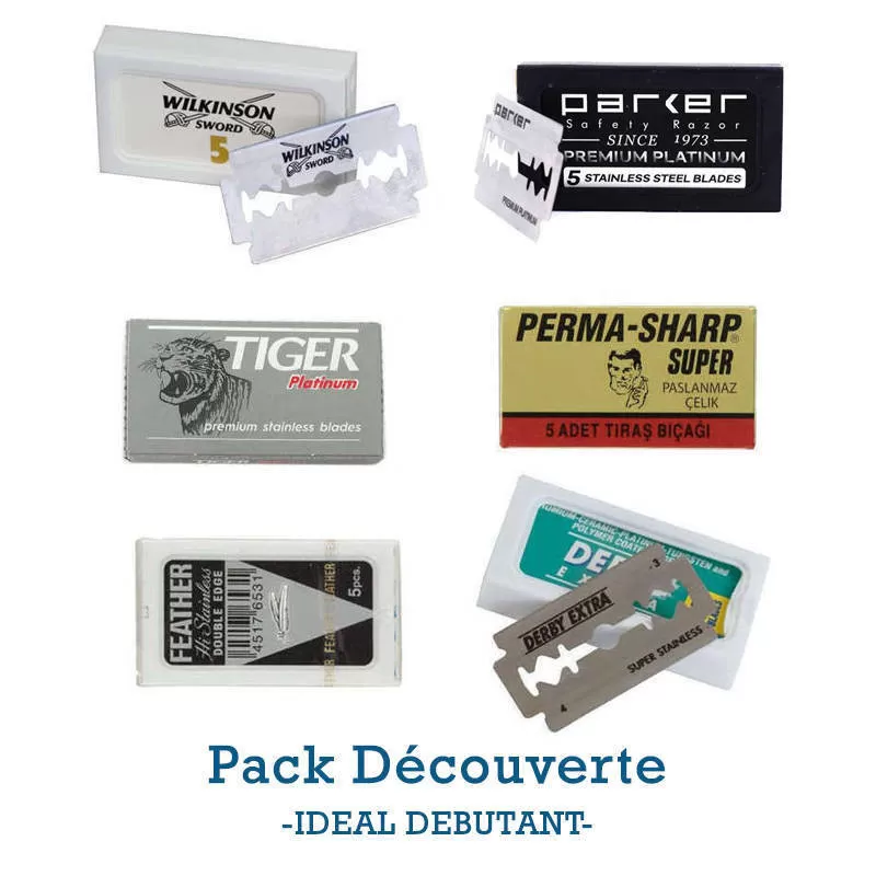 Pack "Découverte" - Lames pour Rasoir de Sûreté