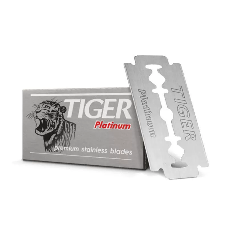 Lames de Rasoirs Tiger Platinum - Boîte de 5