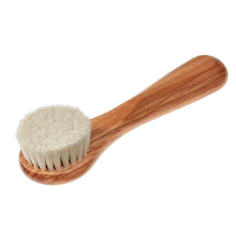 Brosse Visage en Bois d'Olivier et Soies de Chèvre - Keller