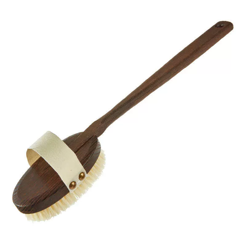 Grande Brosse de Bain Bois Sombre et Tête Amovible - Keller