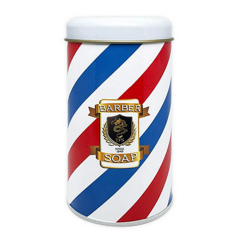 Savon de Barbier 450ml en Boite Barber Pole - TFS