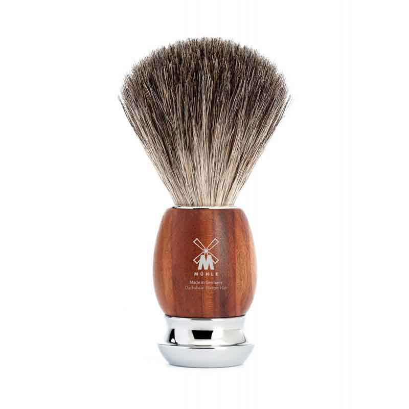 Blaireau VIVO "Pure Badger" en Bois de Prunier - Mühle