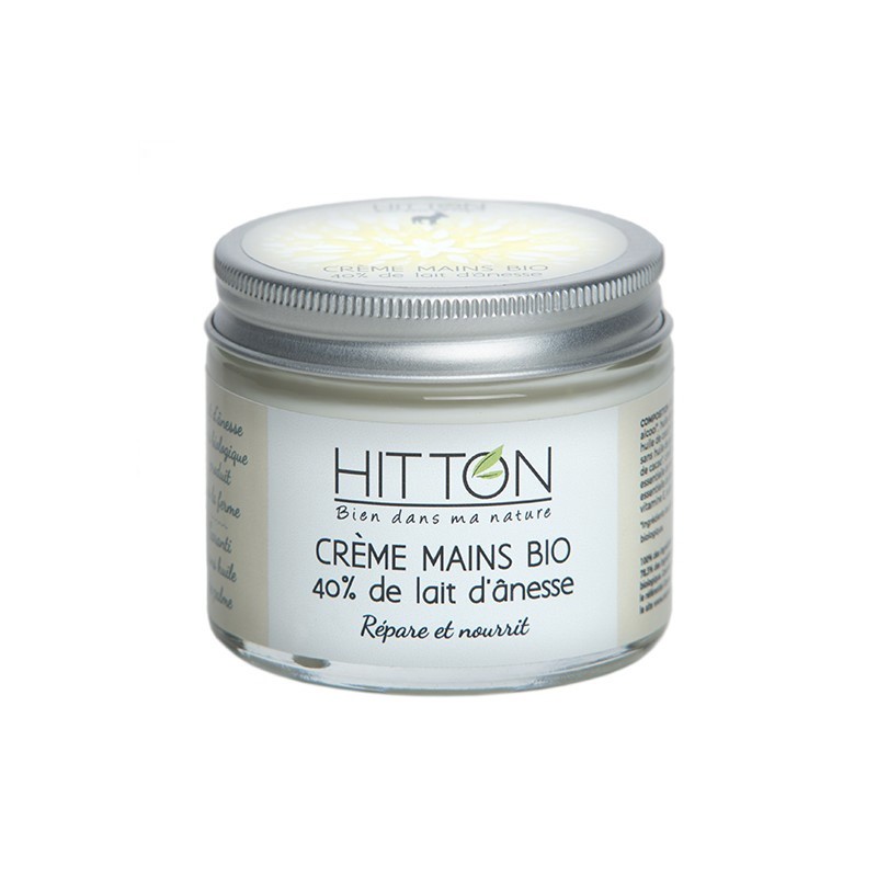 Crème mains bio 40% lait d'ânesse - La Ferme Hitton