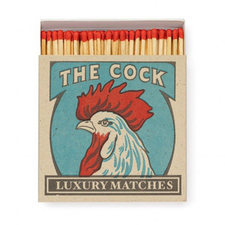 Boite carrée Allumettes "The Cock" - Archivist