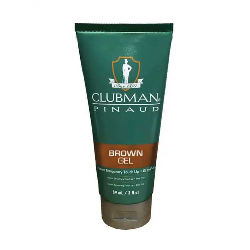 Gel Colorant Instantané Châtain pour Barbe et Cheveux - Clubman Pinaud