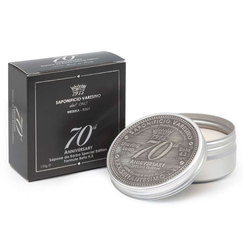 Savon de Rasage "70th Anniversary" en Bol Métal - Saponificio Varesino