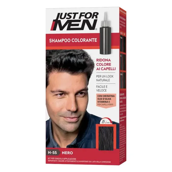 Shampoing Colorant Cheveux Noir H55 - Just For Men