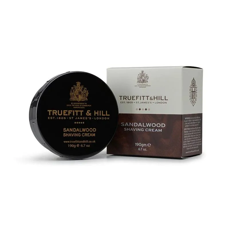 Crème à Raser "Sandalwood" en Bol -Truefitt & Hill