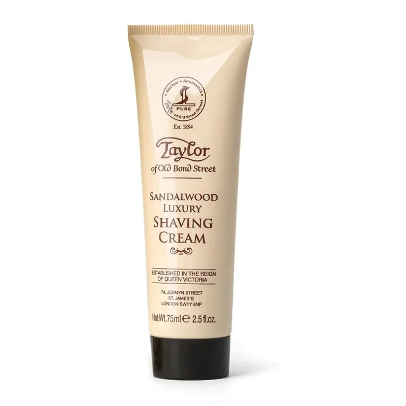 Crème à Raser "Sandalwood" en Tube - Taylor