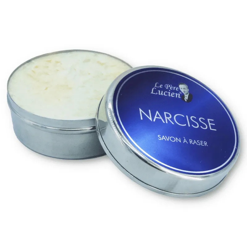 Savon à Raser "Narcisse" en Bol Métal - Le Père Lucien