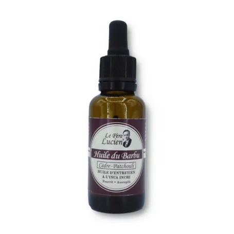 Huile du Barbu "Cèdre Patchouli" - Le Père Lucien