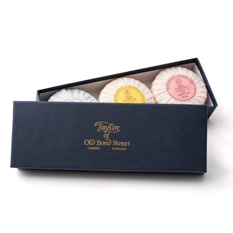 Coffret de 3 Savonnettes Ronde "Lavande, Citron, Rose" - Taylor