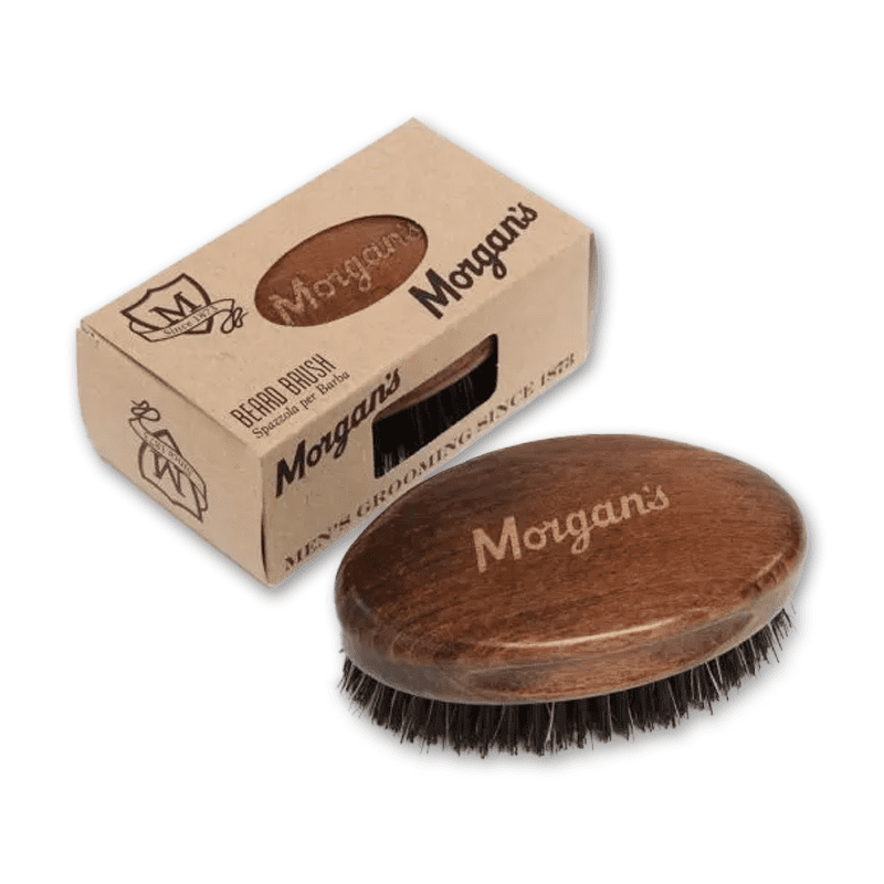 Petite Brosse à Barbe en Poils de Sanglier et Fibres Synthétiques - Morgan's Pomade