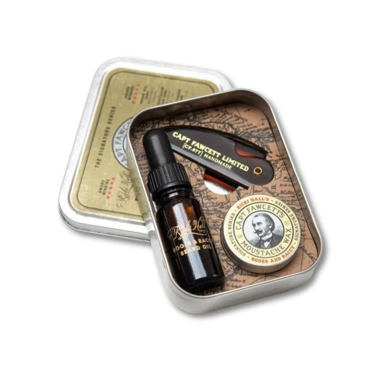 Coffret Cadeau du Barbu "Booze & Baccy" - Captain Fawcett