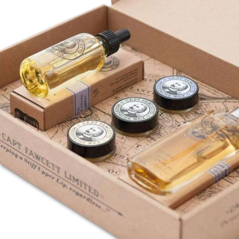 Coffret Cadeau Parfum, Barbe et Moustache - Captain Fawcett