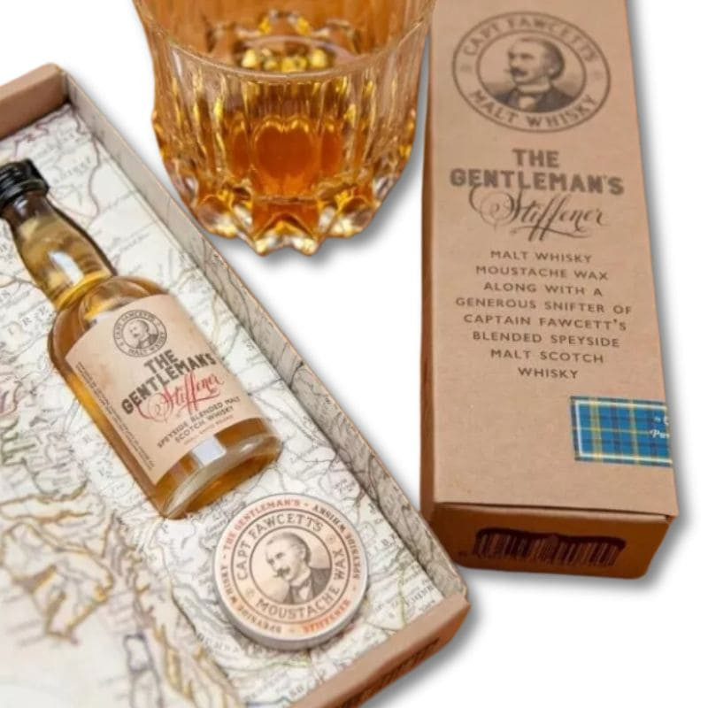 Coffret Cadeau Moustache et Whisky - Captain Fawcett