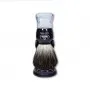 Blaireau de Rasage Noir et Transparent - Omega