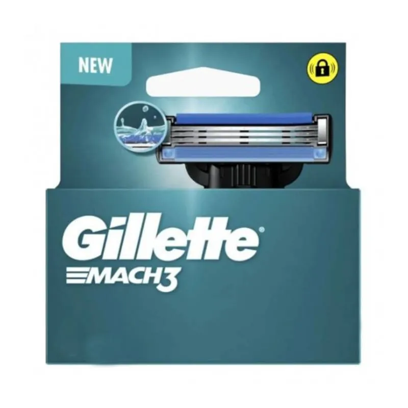 Lames Gillette Mach3 - Pack de 4 recharges
