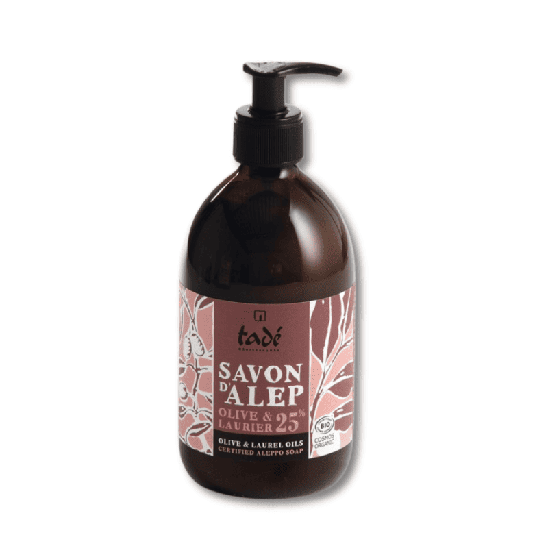 Savon Alep Liquide Huiles d'Olive et Laurier 500ml - Tadé