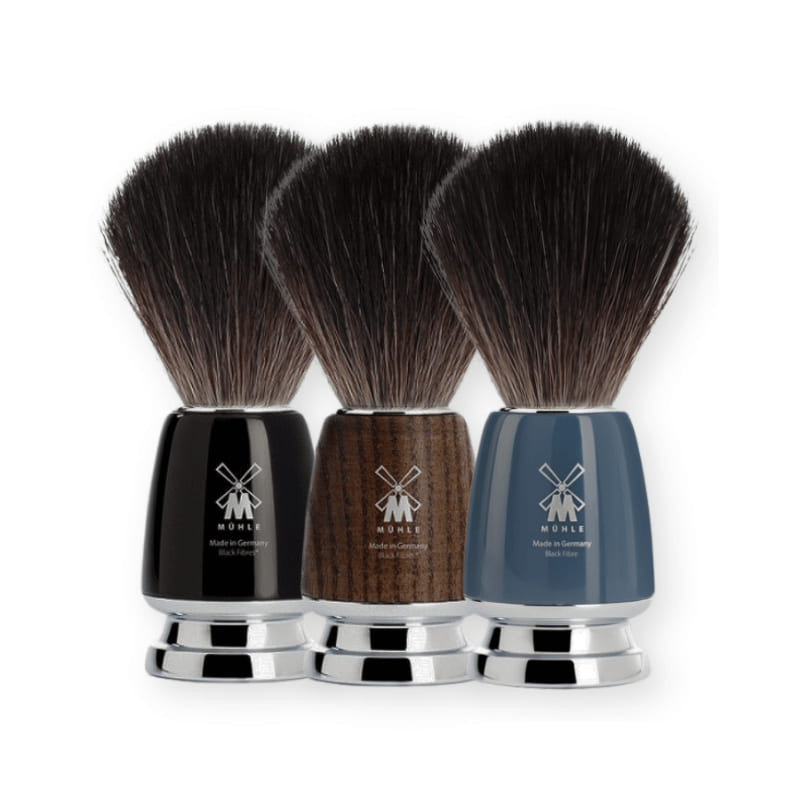 Blaireau de Rasage Synthétique en résine Bleue - Mühle