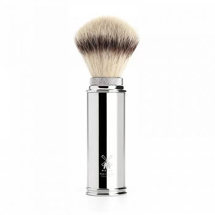 Blaireau de Voyage "Silvertip Fibre" en Métal - Mühle