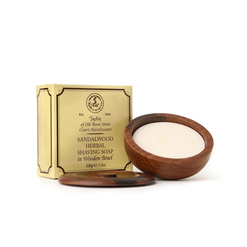Bol à Raser En Bois Avec Couvercle Haryali London - Diamètre 10.5 Cm - Pour Savon à Raser Et Blaireau - Neuf - Fabriqué Au Royaume-Uni