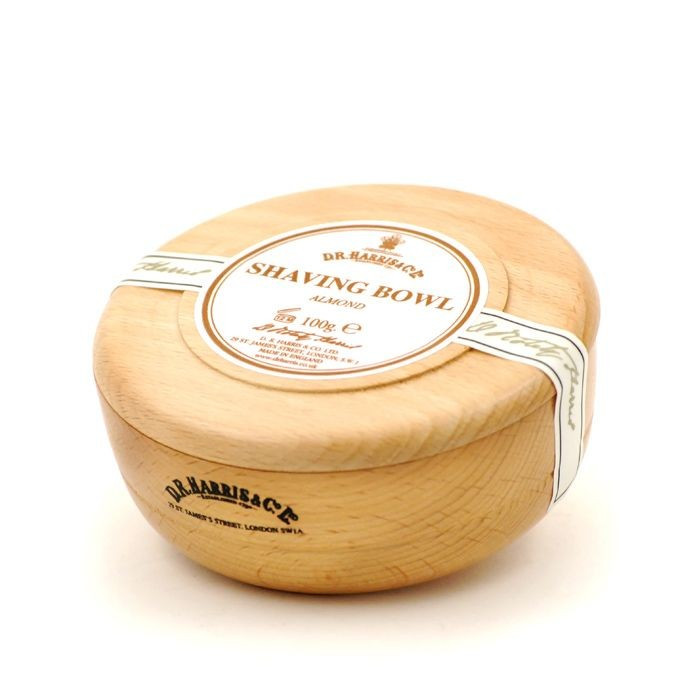 Savon à barbe "Almond" et son bol en bois - D. R. Harris