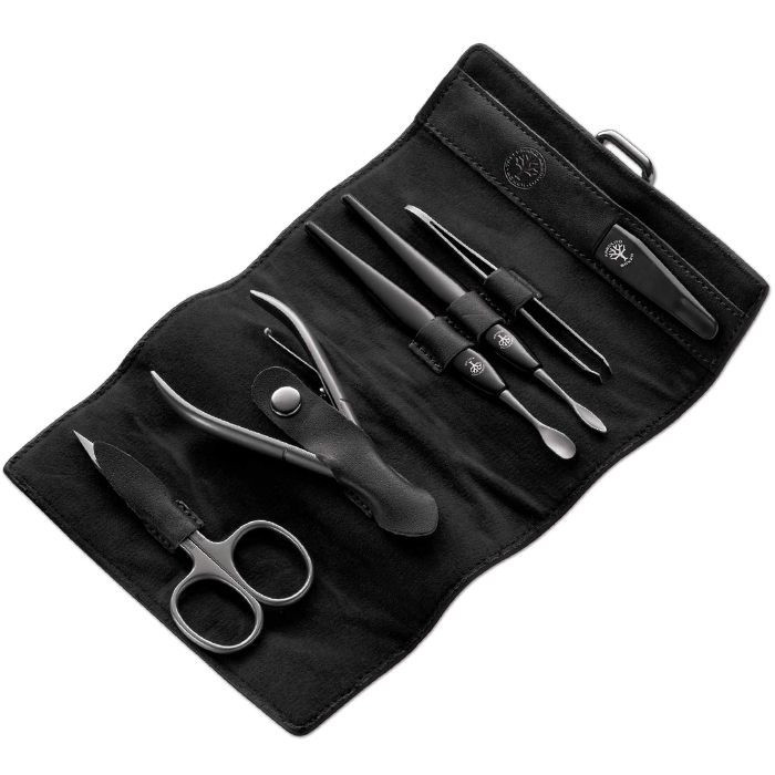 Set Manucure 6 Accessoires en Trousse Cuir - Böker