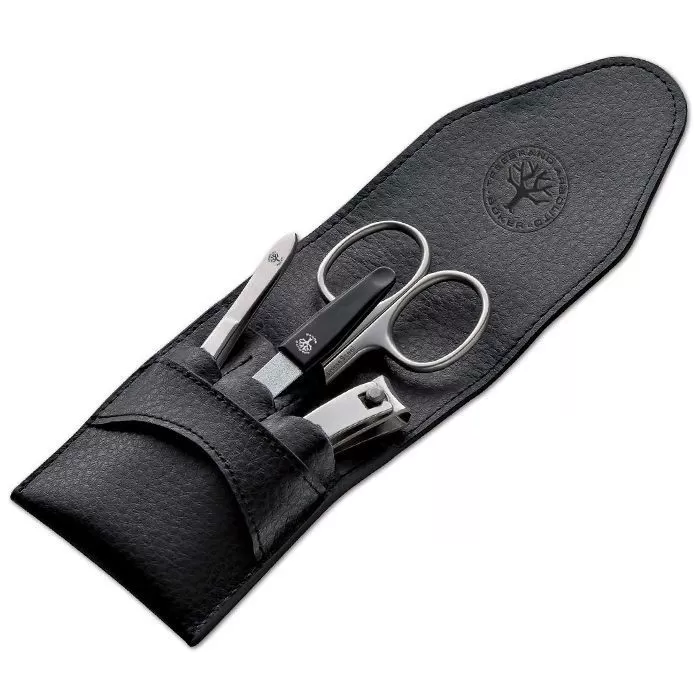 Set Manucure 4 Accessoires en Trousse Cuir - Böker