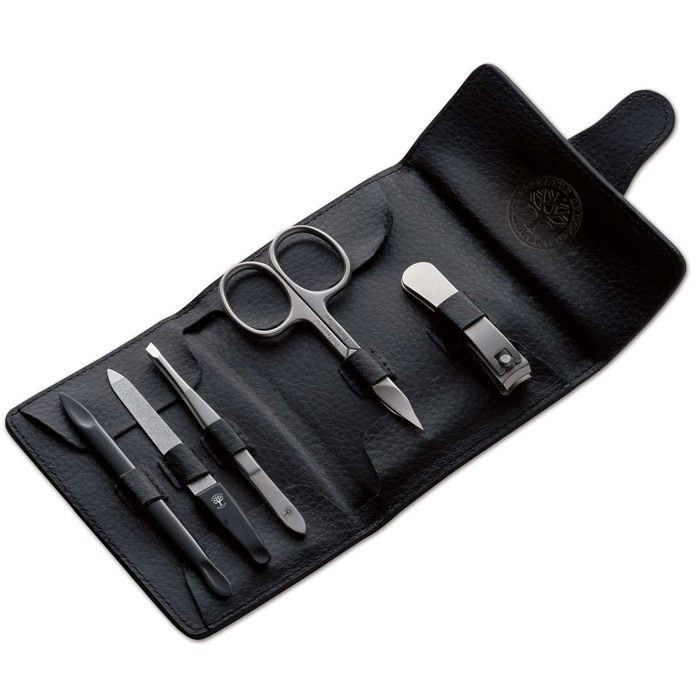 Set Manucure 5 Accessoires en Trousse Cuir - Böker