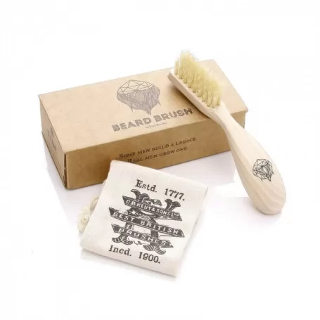 Brosse à Barbe et Moustache en Hêtre pour Droitier - Kent