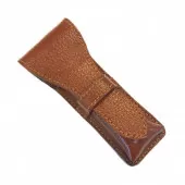 Etui en Cuir Marron pour Rasoir de Sureté - Parker