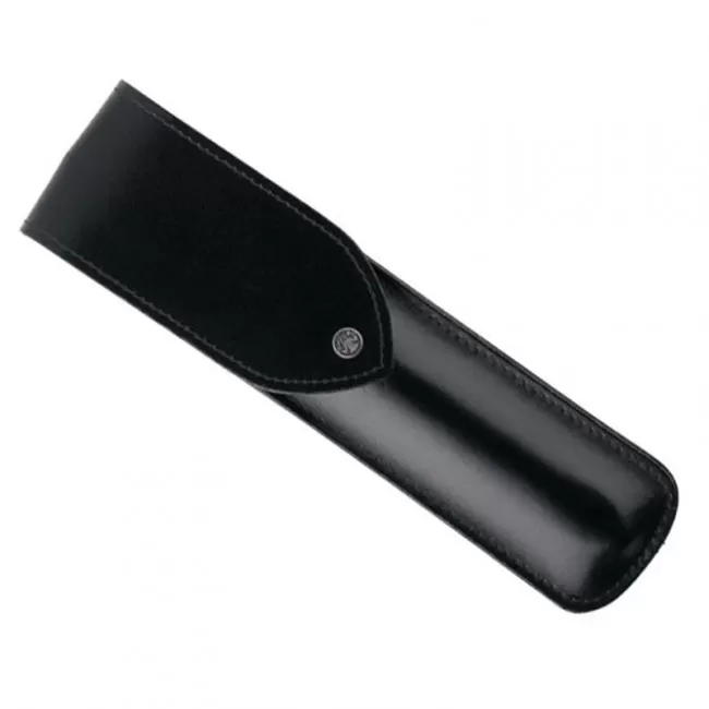 Etui en Cuir Noir pour Rasoir Droit - Dovo