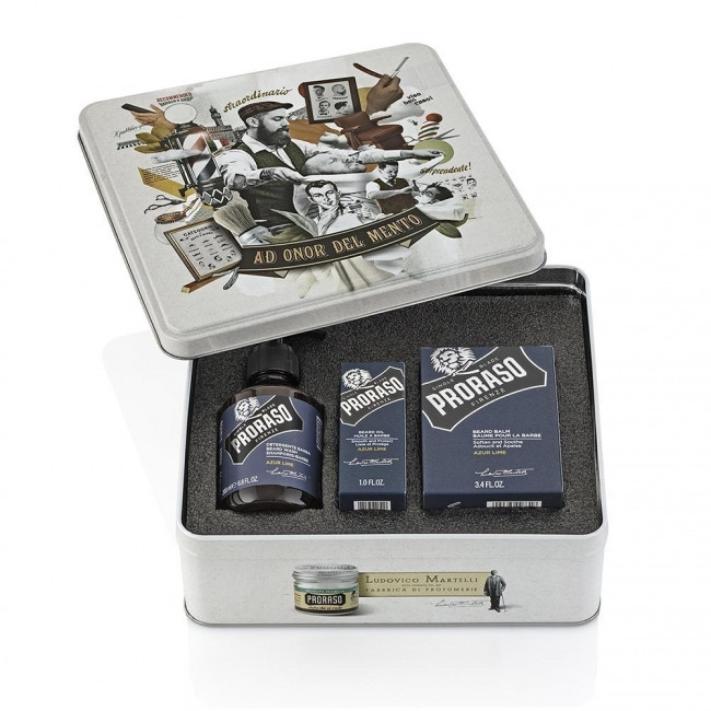 Coffret Cadeau pour Barbu Azur & Lime - Proraso