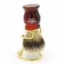 Blaireau de Rasage Rouge Marbré - Omega