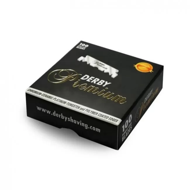 100 Demi-Lames pour Shavette - Derby Premium