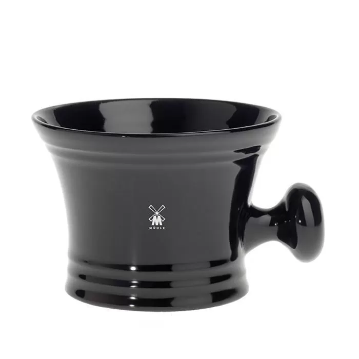 Bol à raser à poignée en porcelaine Noire - Mühle